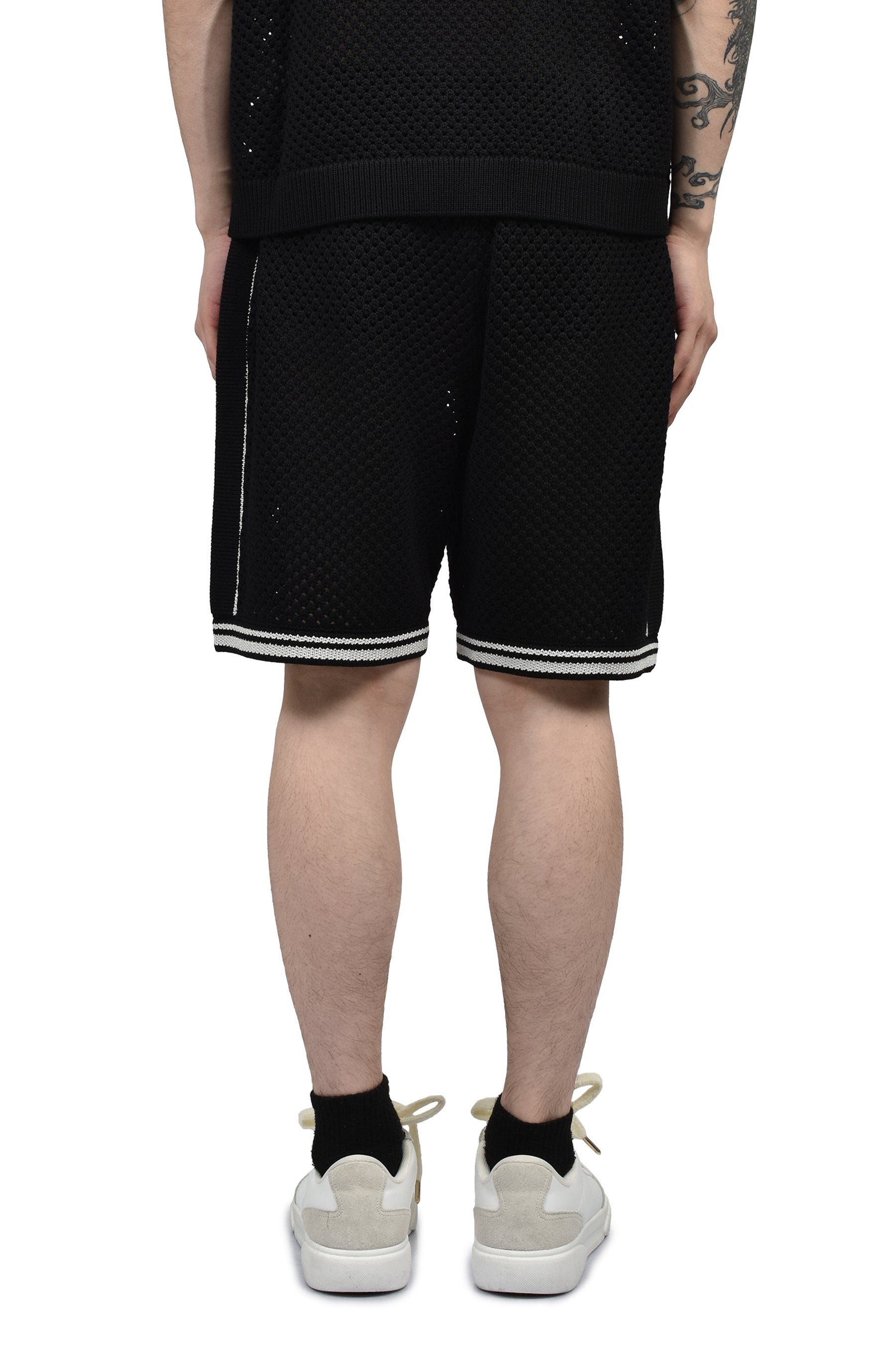 CASABLANCA MESH SHORTS / BLK
