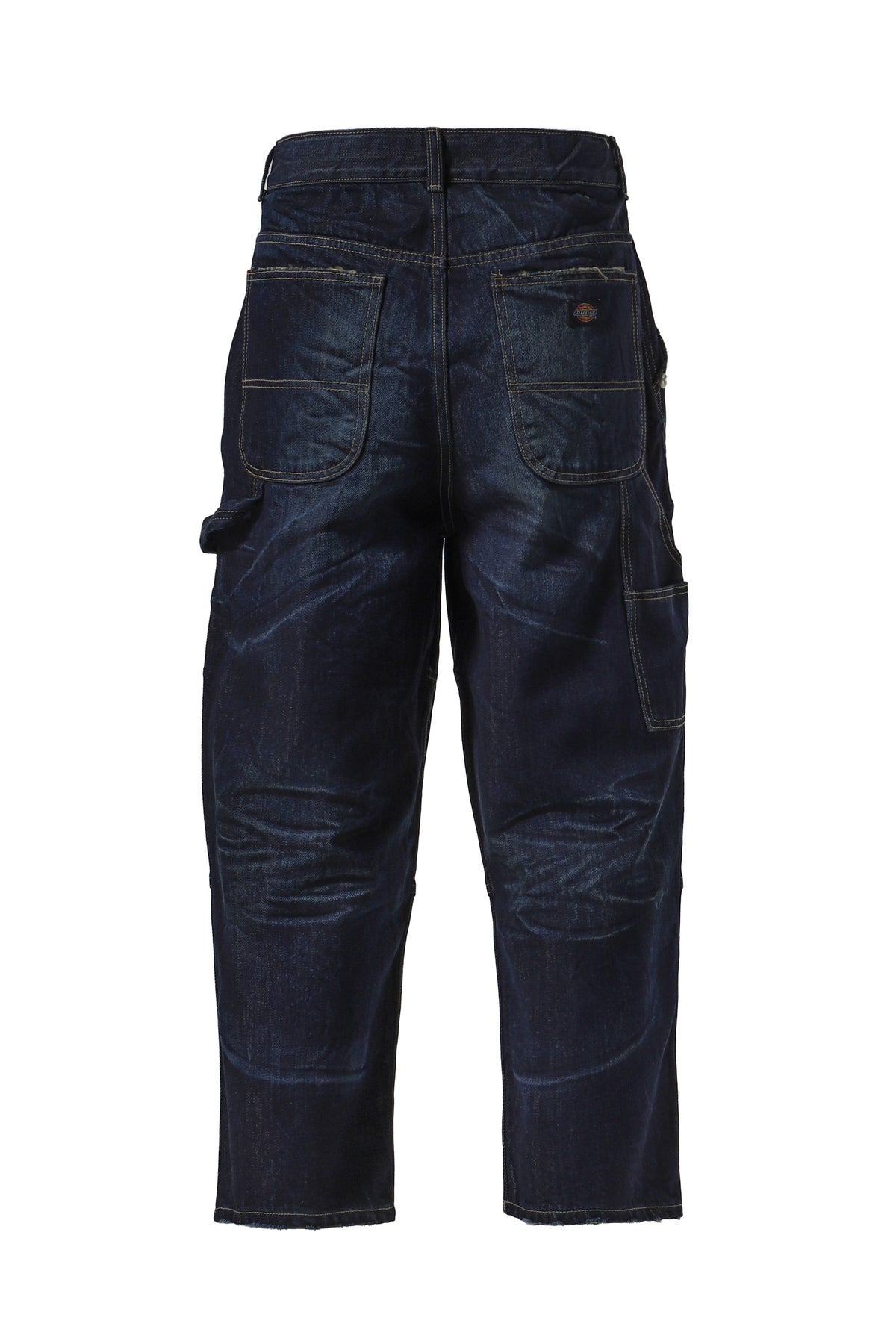 DOUBLE KNEE DENIM PANTS / BLU