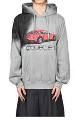 EXHAUST STAINED HOODIE / GRY