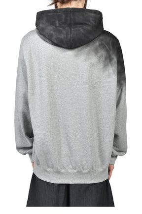 EXHAUST STAINED HOODIE / GRY