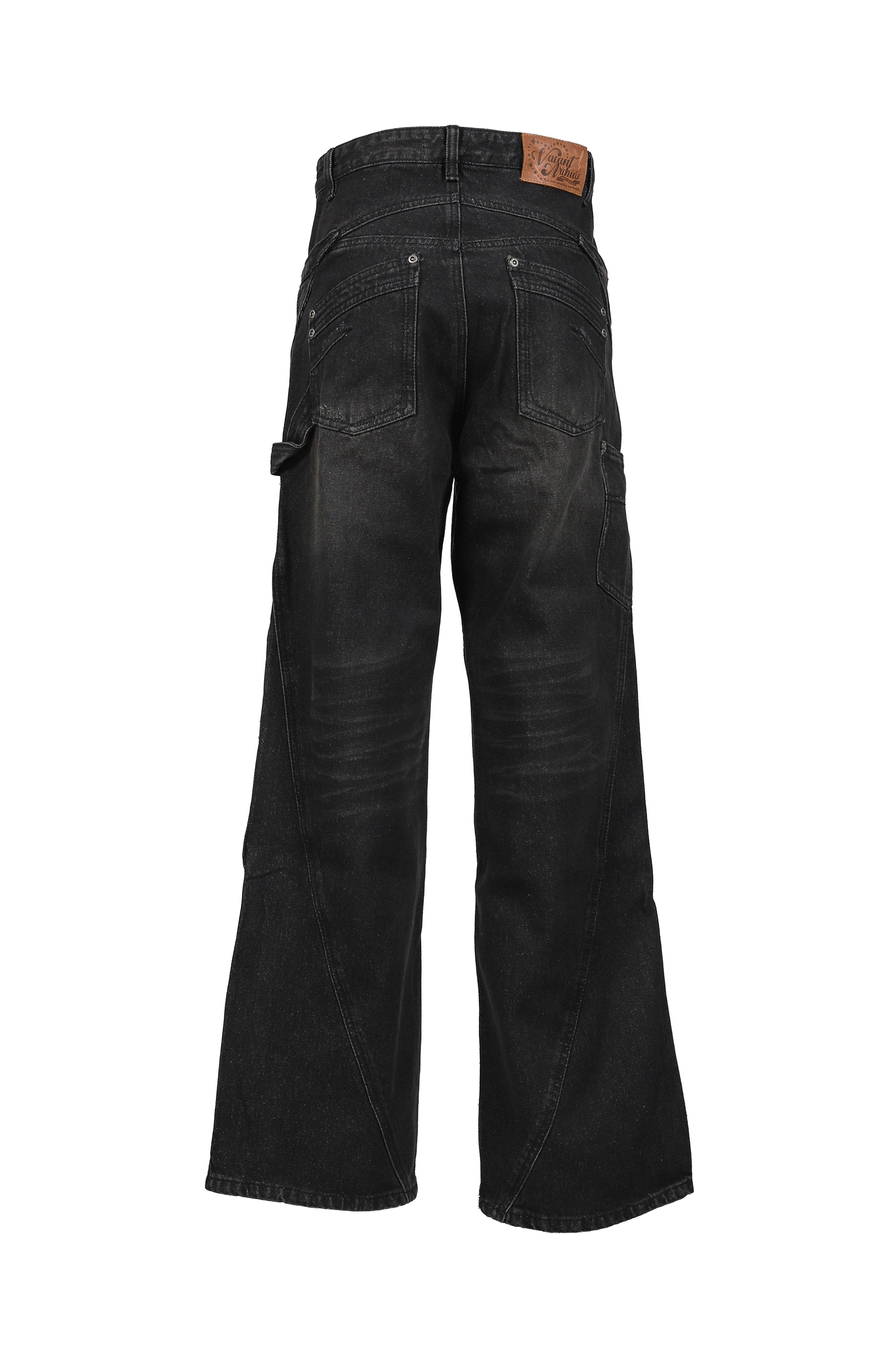 ENDRICK DAMAGED DENIM PANTS / BLK 
