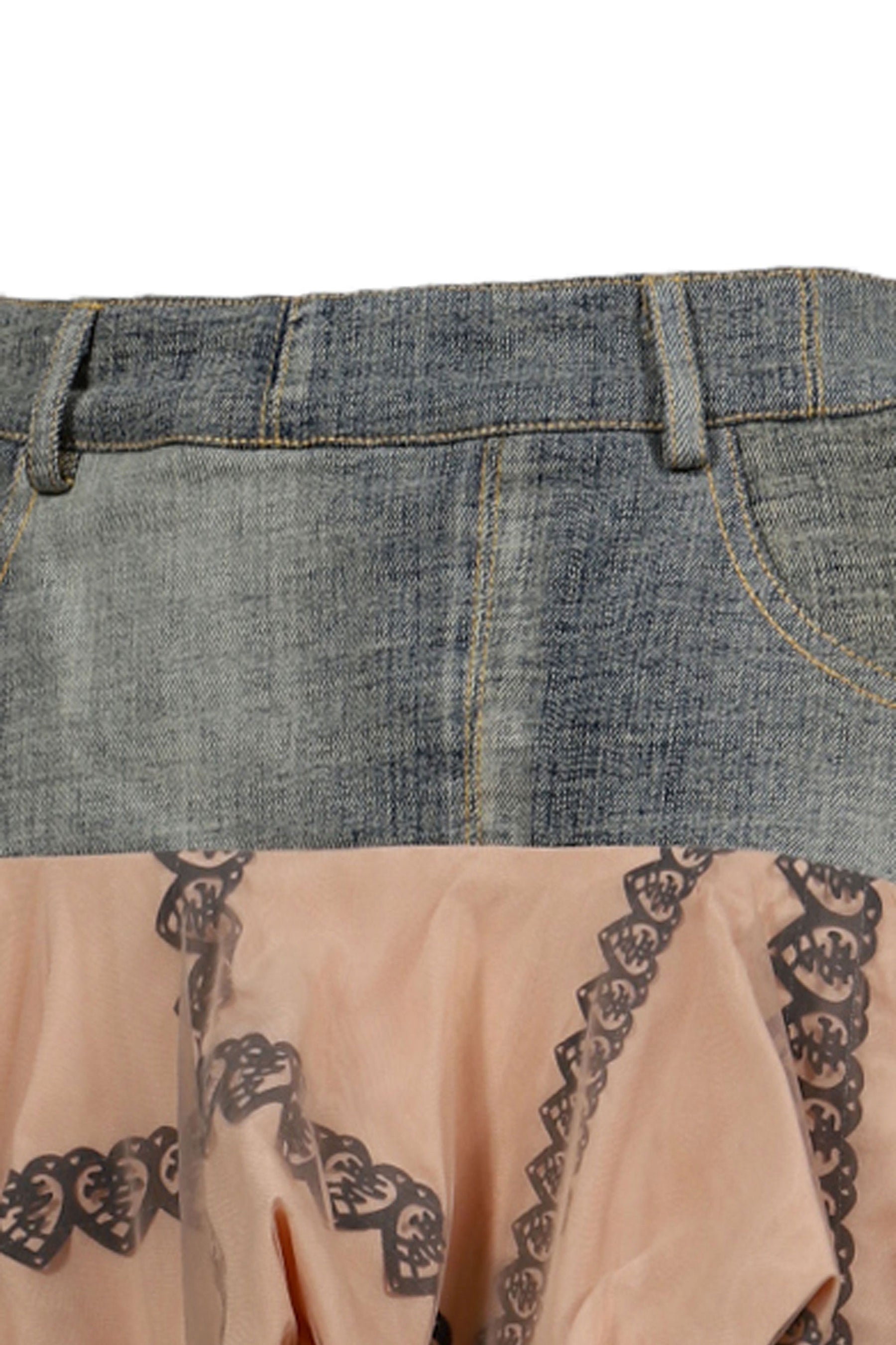 YUEQI QI DENIM SUAN PAN SKIRT デニムスカート YUEQI QI DENIM SUAN PAN SKIRT デニムスカート