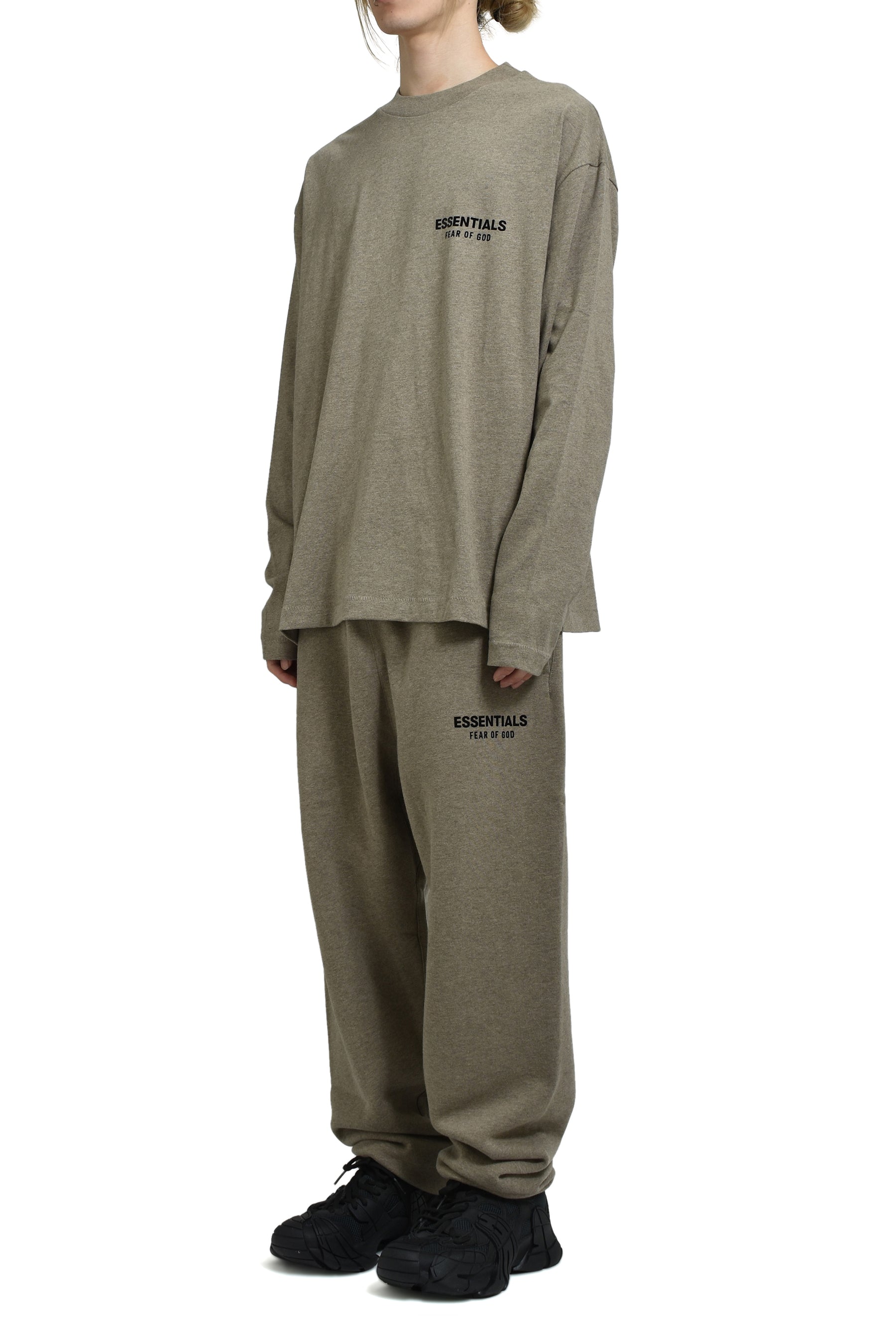 ESSENTIALS CLASSIC FIT LS TEE / HOMESTEAD HEATHER