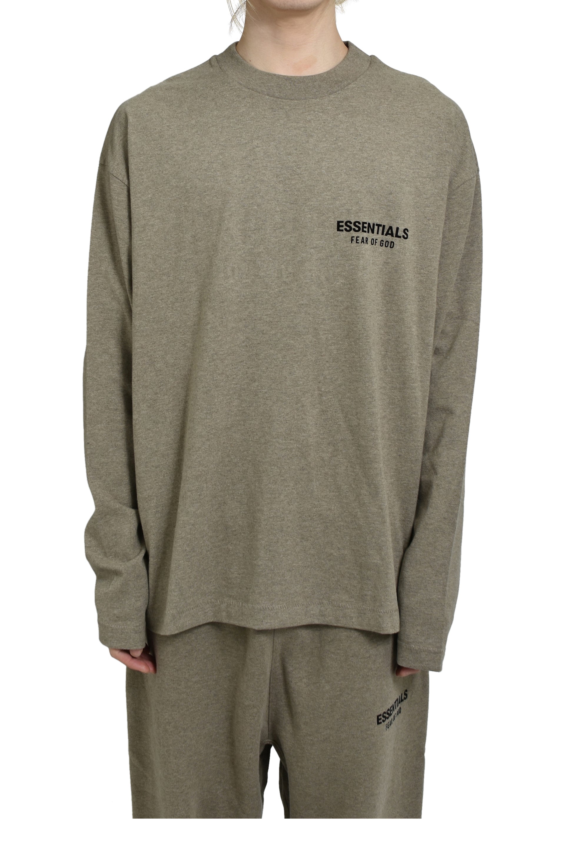 ESSENTIALS CLASSIC FIT LS TEE / HOMESTEAD HEATHER