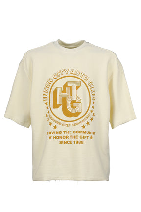 Honor The Gift ASSOCIATION HERRINGBONE CREW / WHT