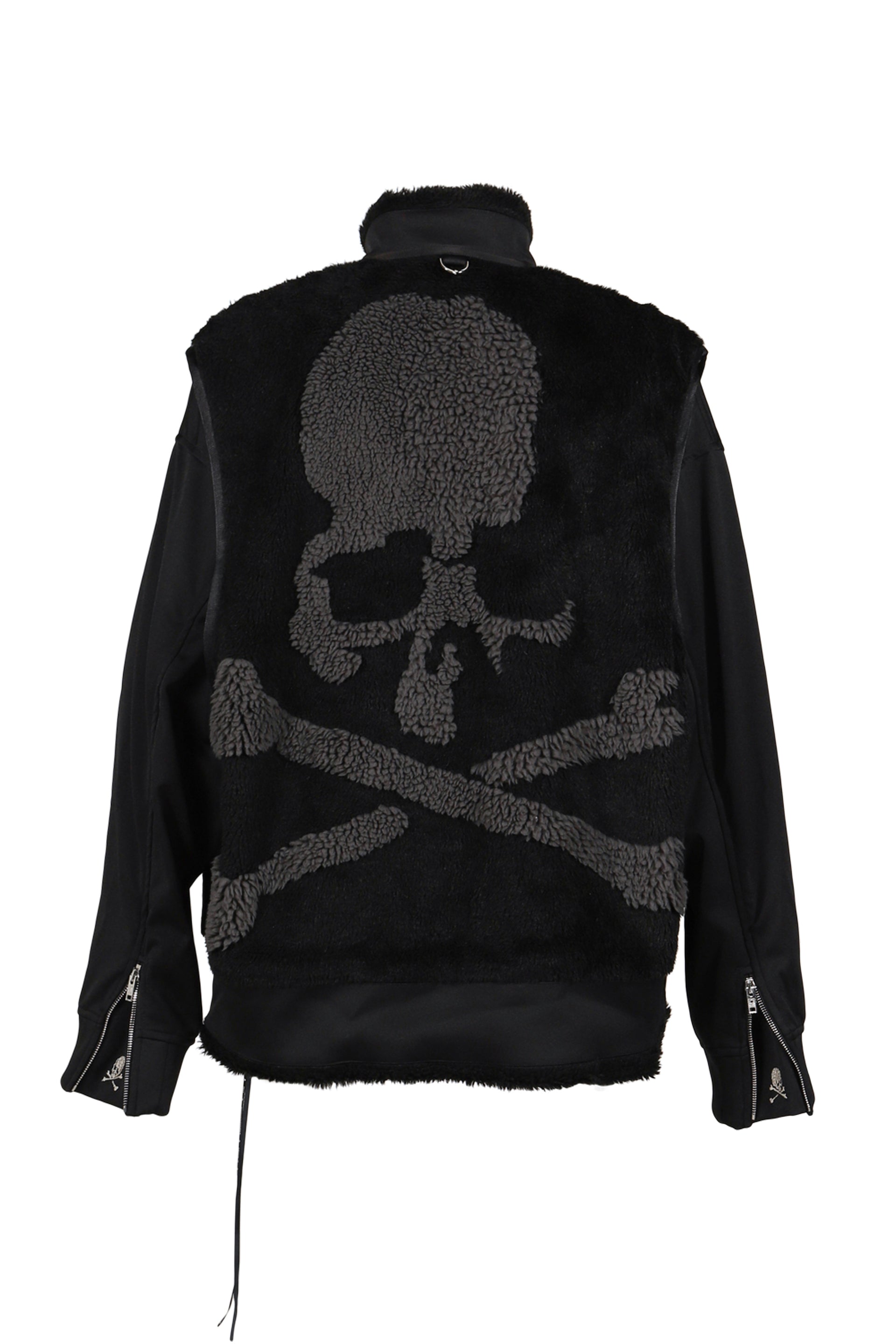 LAYERED SHERPA JACKET / BLK