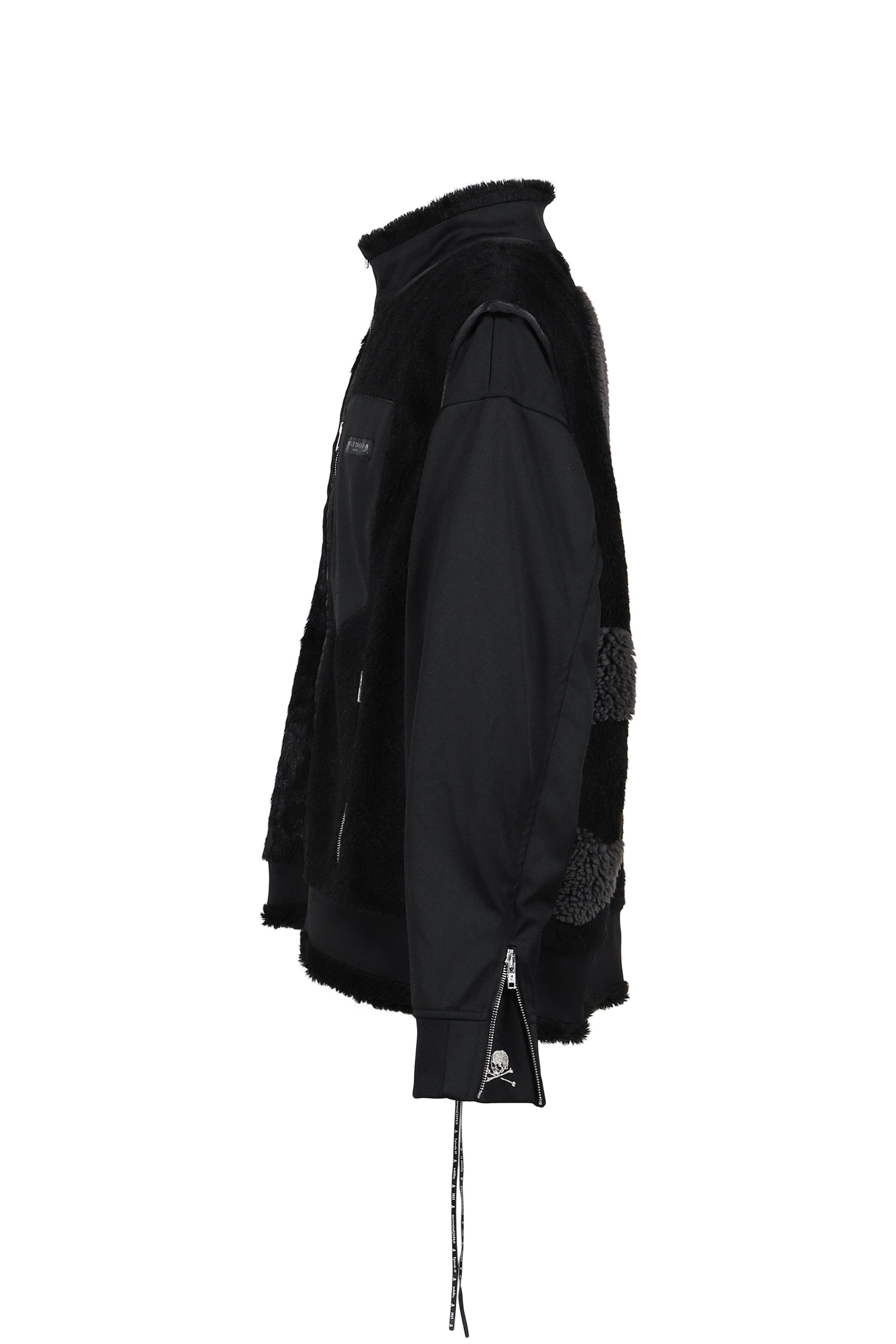 LAYERED SHERPA JACKET / BLACK 