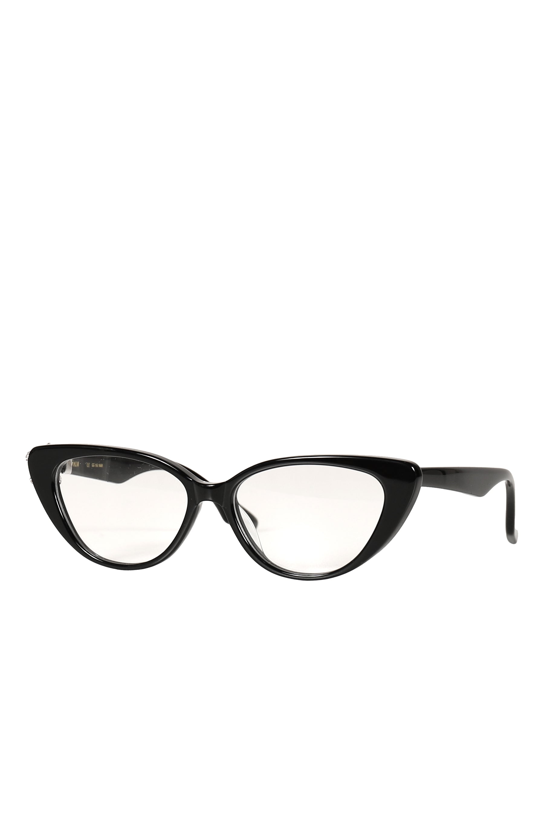 GEMSTONE BOWKNOT GLASSES SIDE BOW / BLK