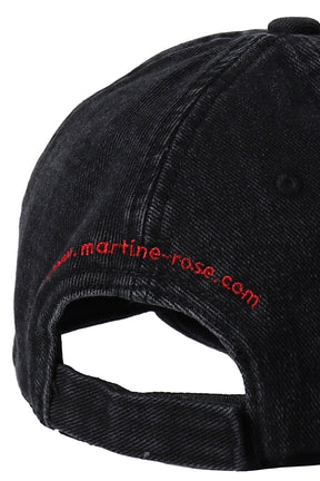 CUT PEAK BACK CAP / BLK WASHED