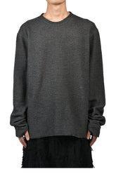 WASHI MIXED CREWNECK / FADED BLK