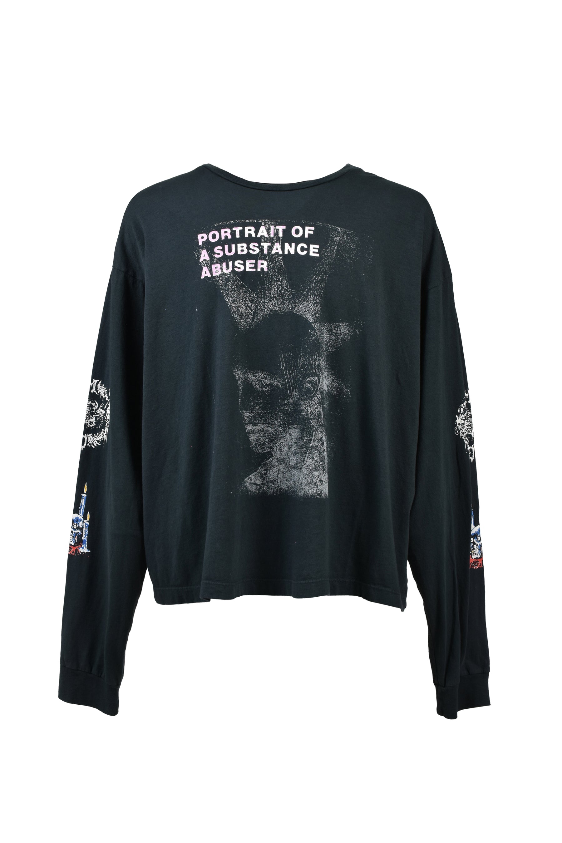 SUBSTANCE ABUSER LS TEE / ASH BLK