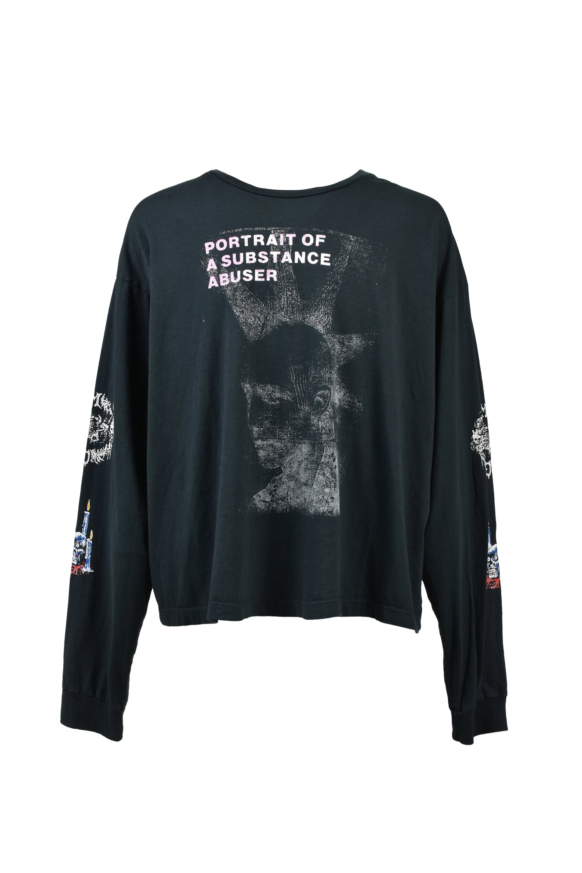 SUBSTANCE ABUSER LS TEE / ASH BLK