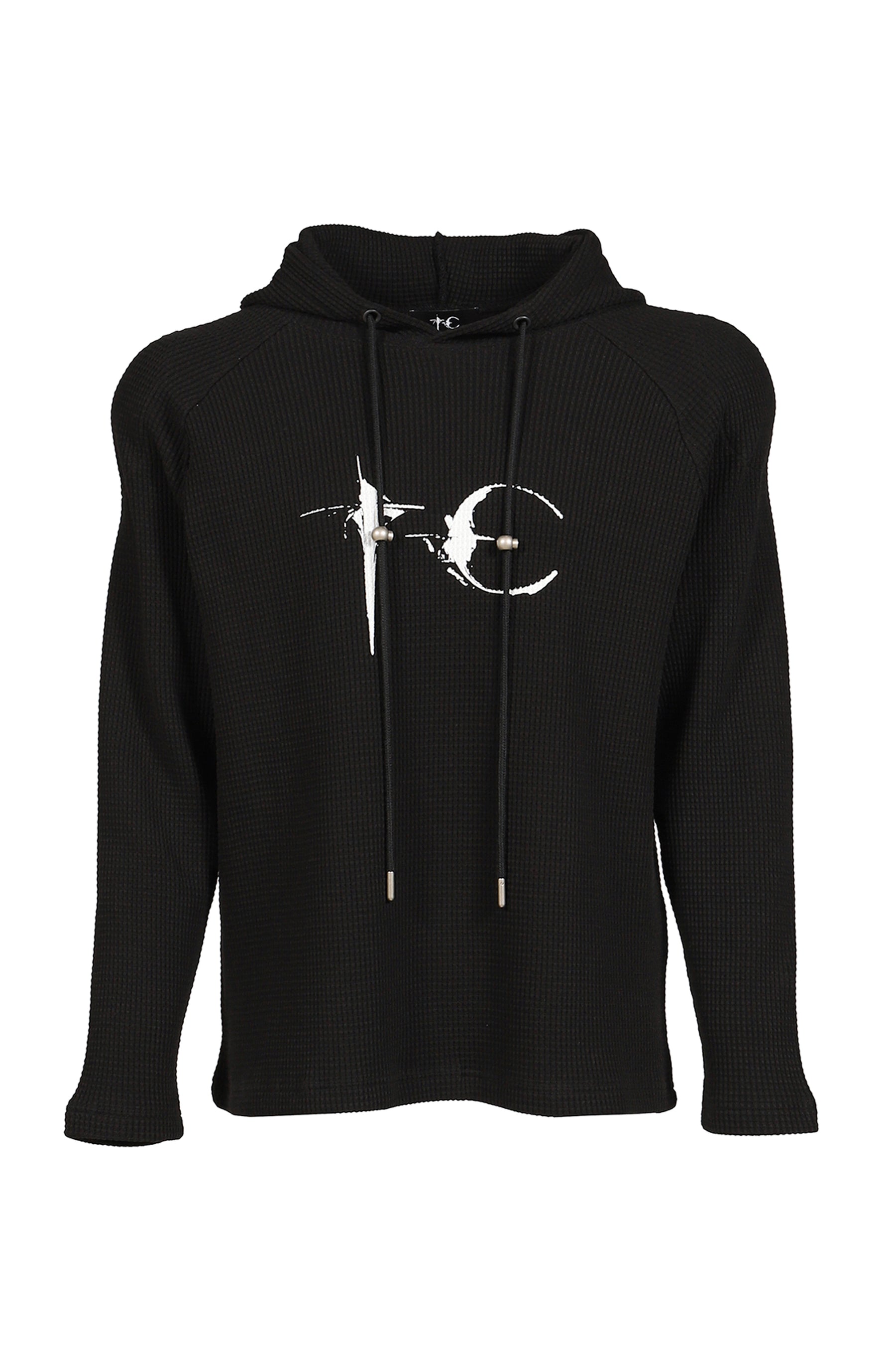 Thug Club サグクラブ SS26 BULK SHOULDER WAFFLE HOODIE / BLK