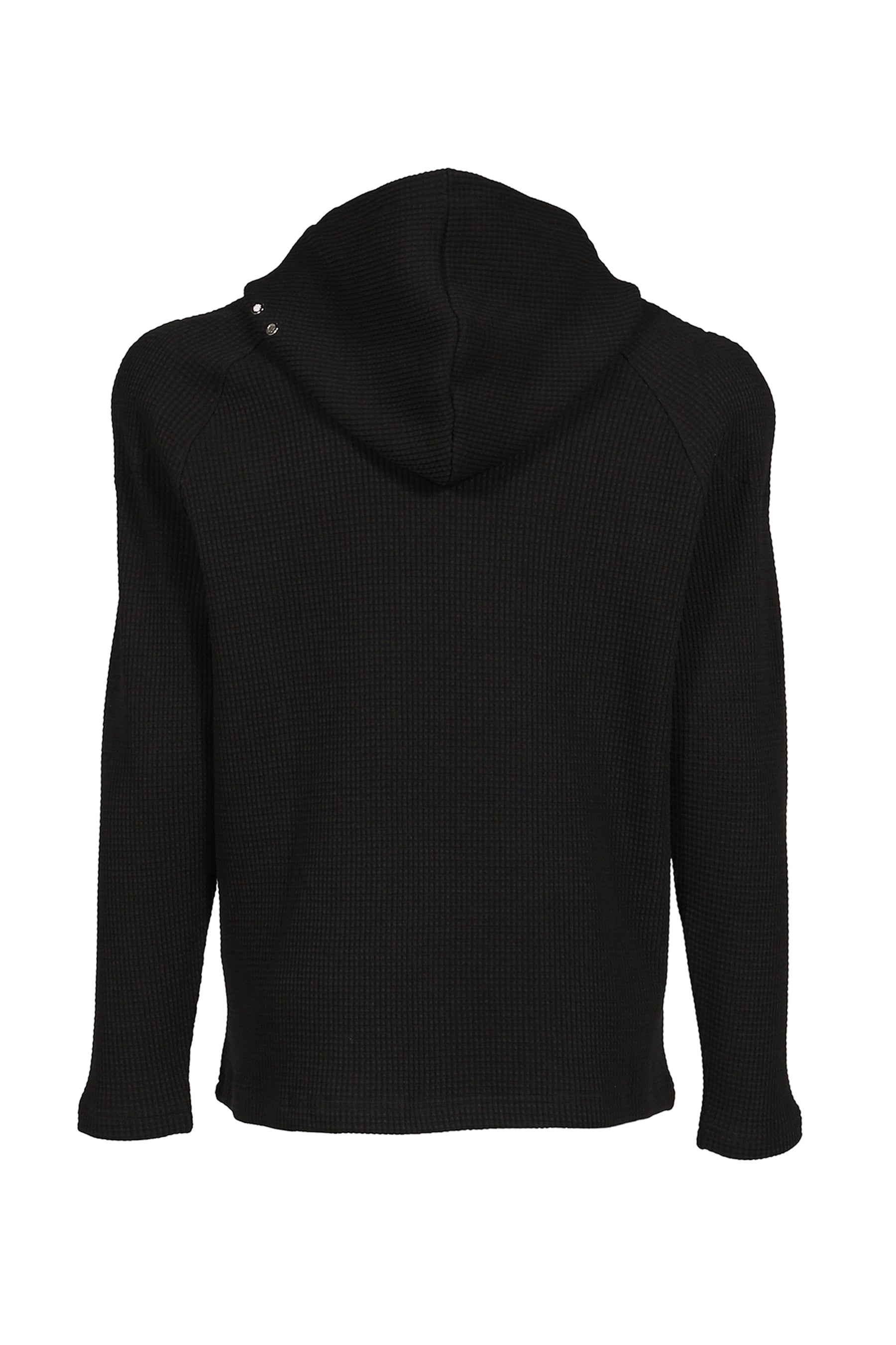 Thug Club サグクラブ SS26 BULK SHOULDER WAFFLE HOODIE / BLK