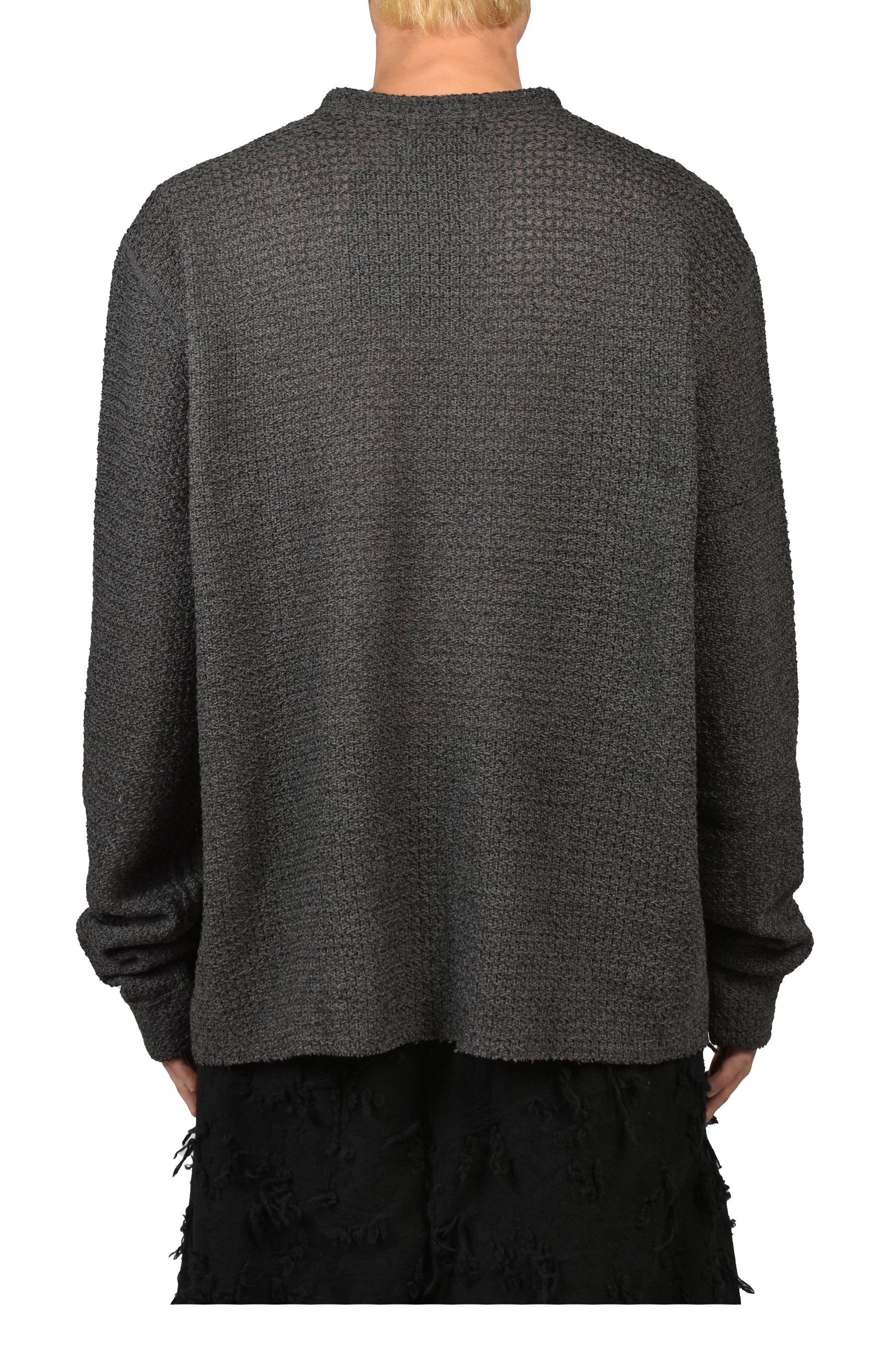 WASHI MIXED CREWNECK / FADED BLK