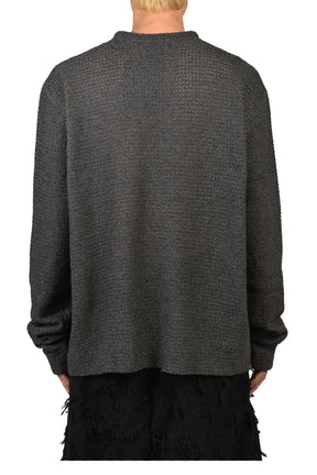 WASHI MIXED CREWNECK / FADED BLK