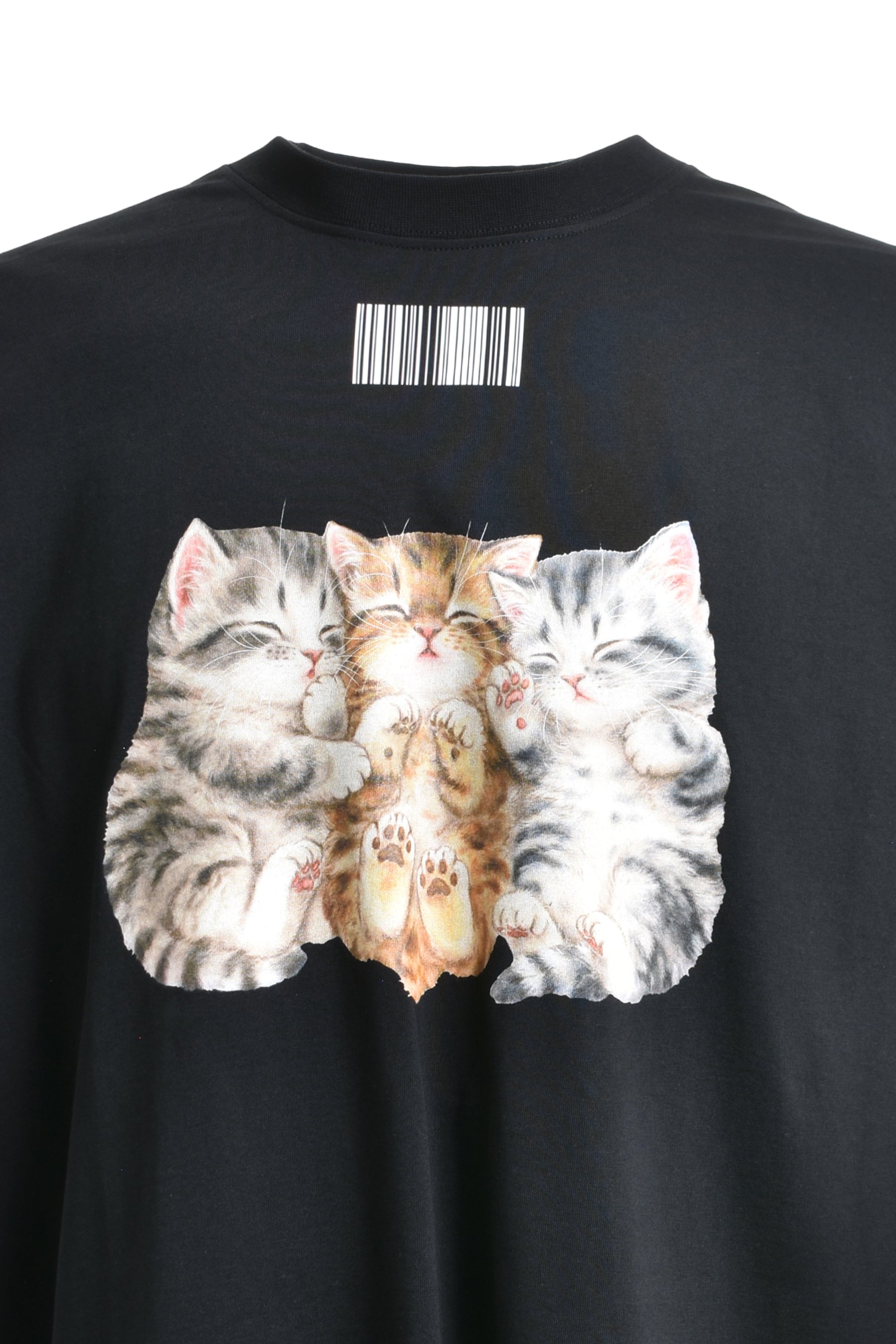 VTMNTS FW23 CUTE CAT T-SHIRT / BLK -NUBIAN