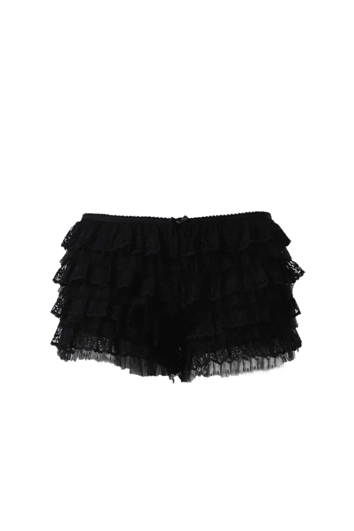 RHEA LACE BLOOMER SHORTS IN BLACK / BLK