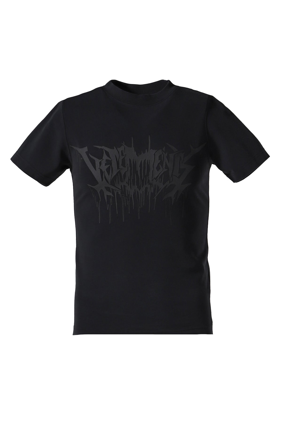 DRIP METAL FITTED UNISEX T-SHIRT / BLK