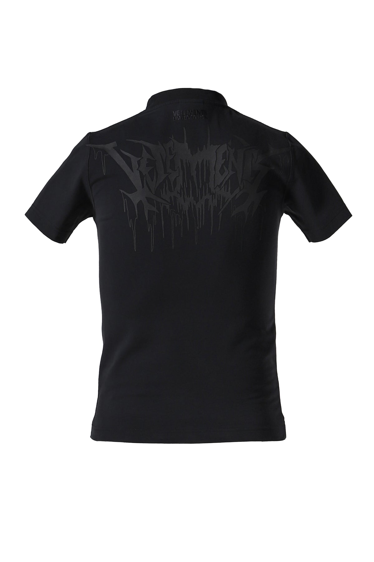 DRIP METAL FITTED UNISEX T-SHIRT / BLK