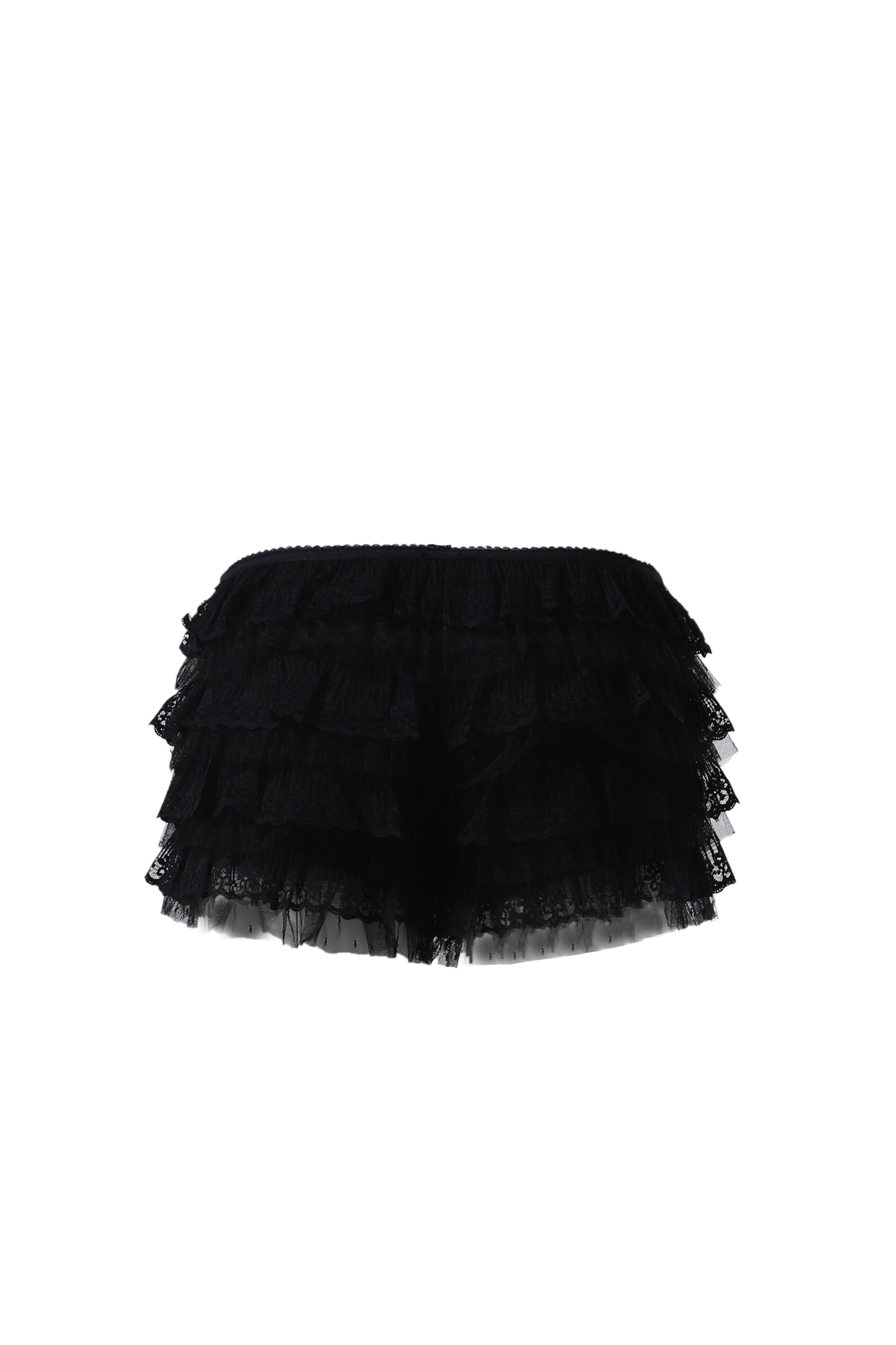 RHEA LACE BLOOMER SHORTS IN BLACK / BLK