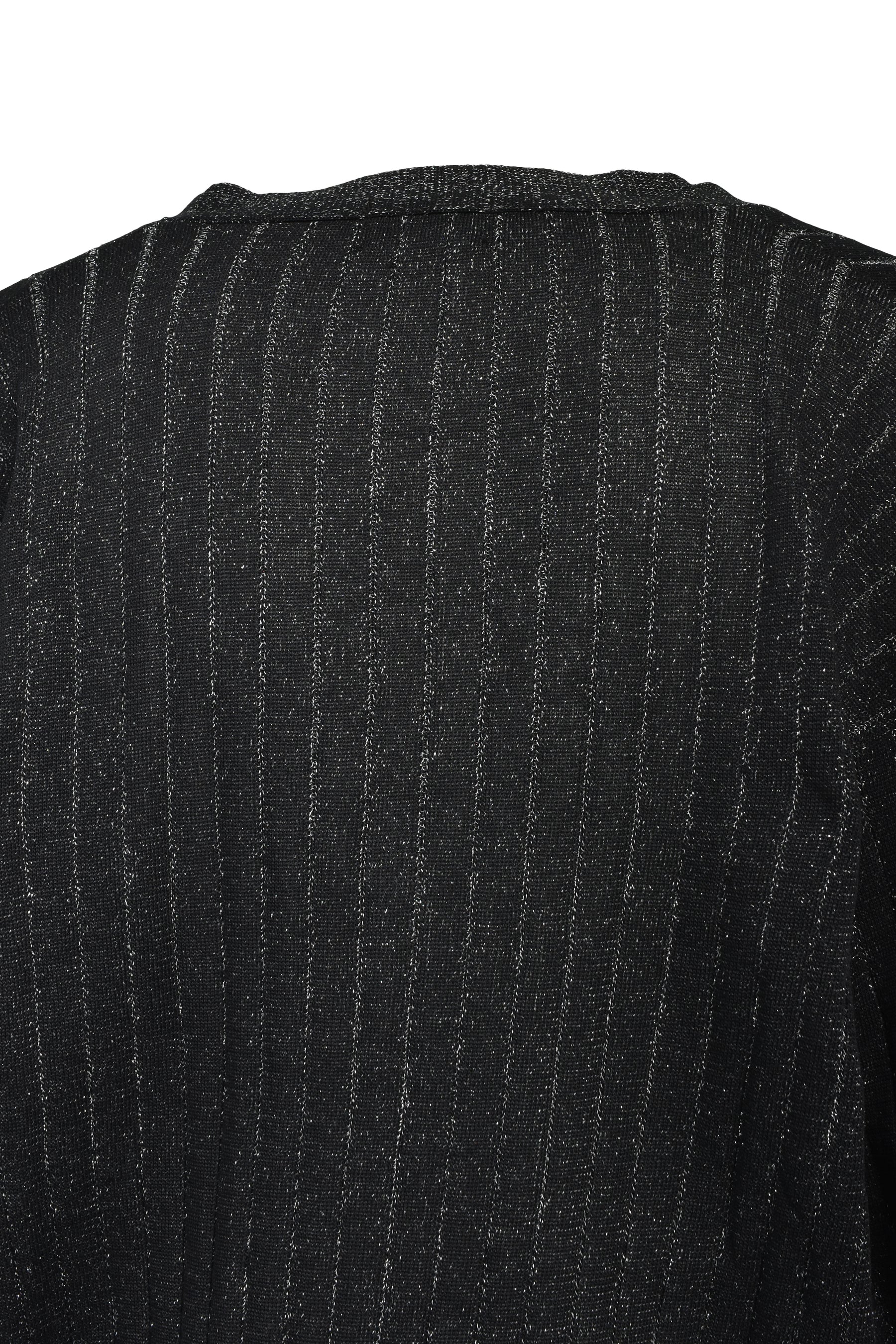 SCRIPT LOGO KNIT CARDIGAN / BLK