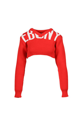 EBONY CROPPED JUMPER / RED