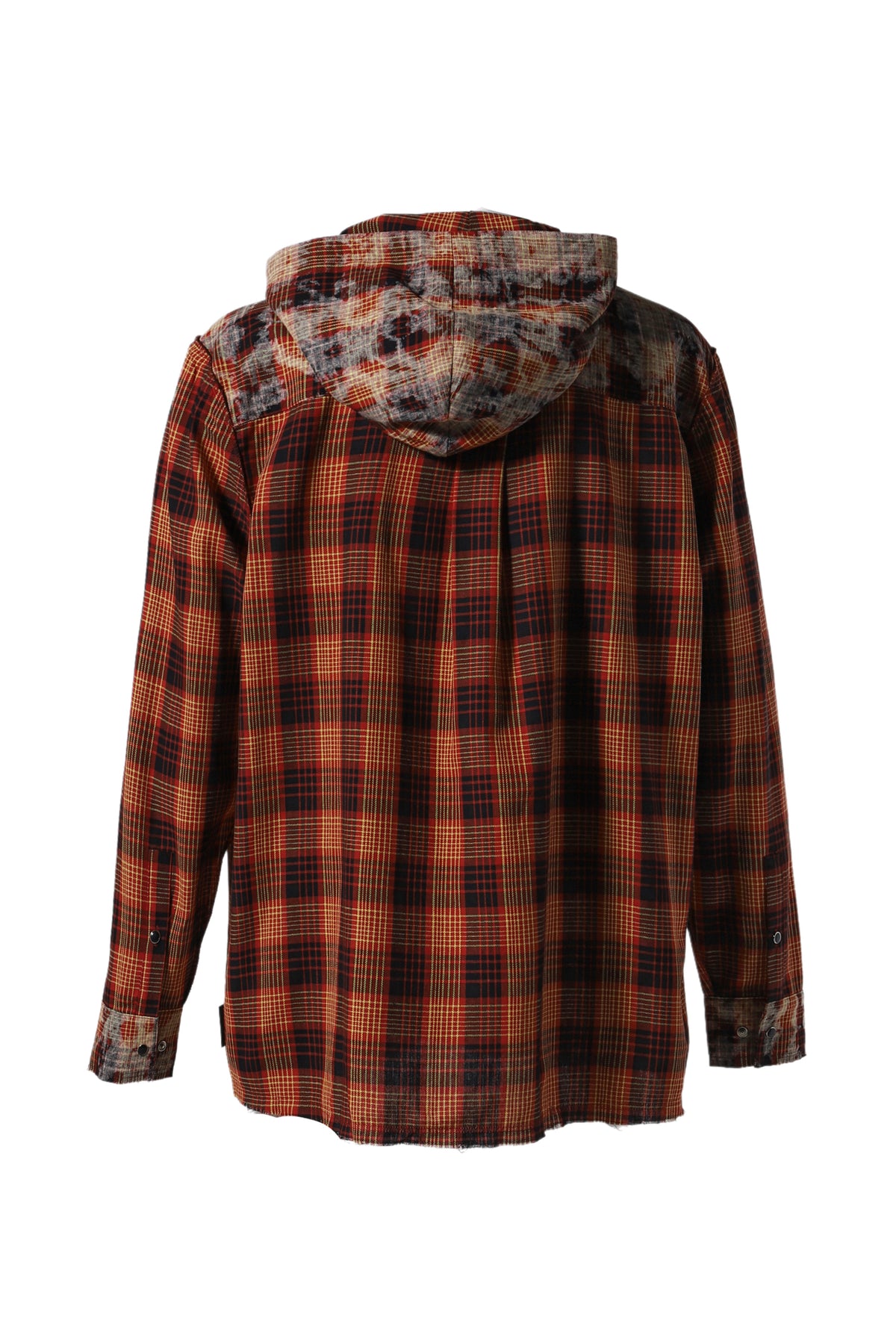 MAHA CHECK HOODIE SHIRT / RED