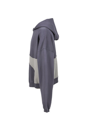 WAVE HOODIE KNIT / DARK GRY 