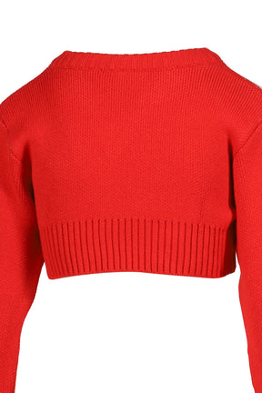 EBONY CROPPED JUMPER / RED