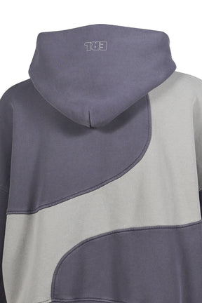 WAVE HOODIE KNIT / DARK GRY 