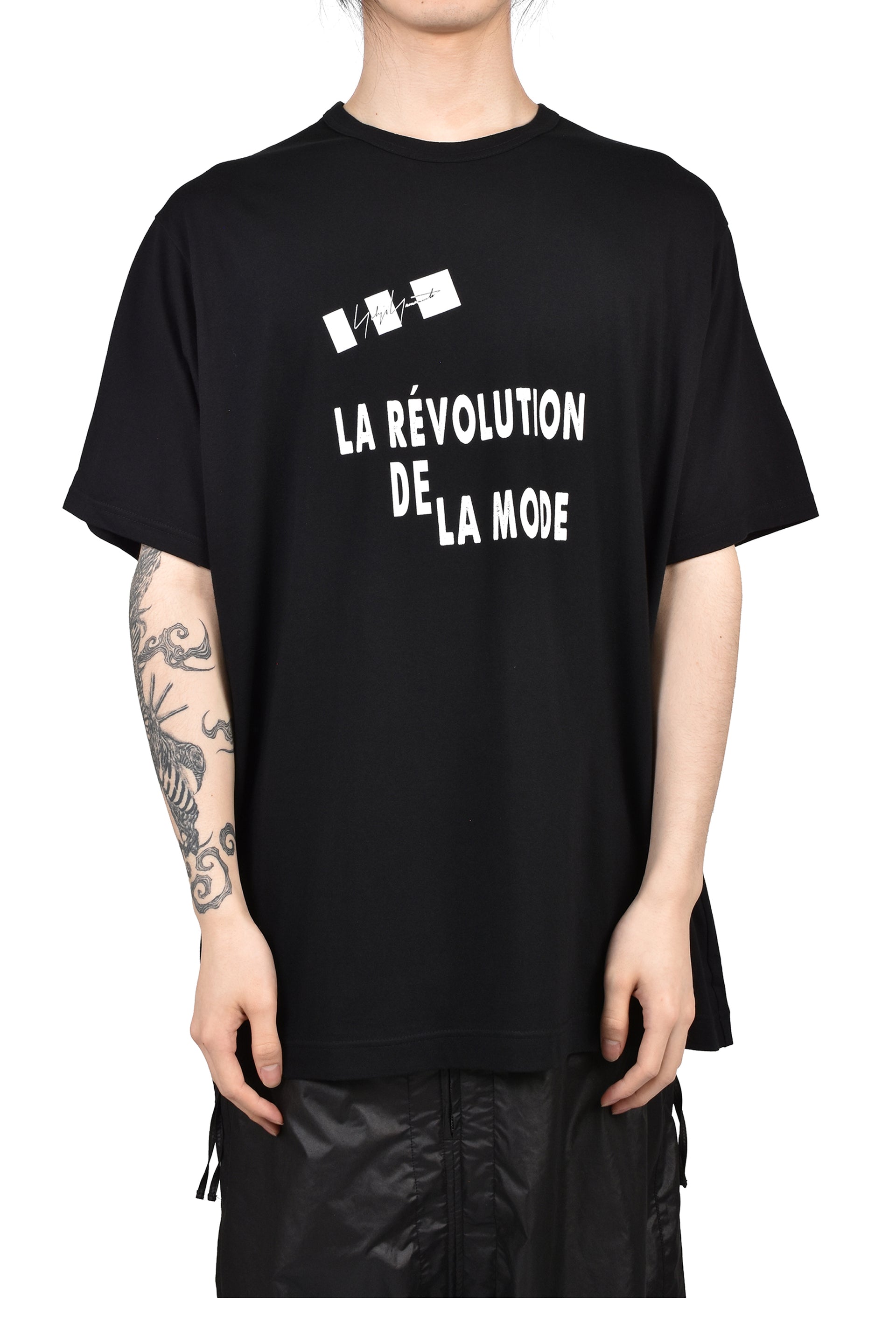 S/S PRINT T-SHIRT / BLK