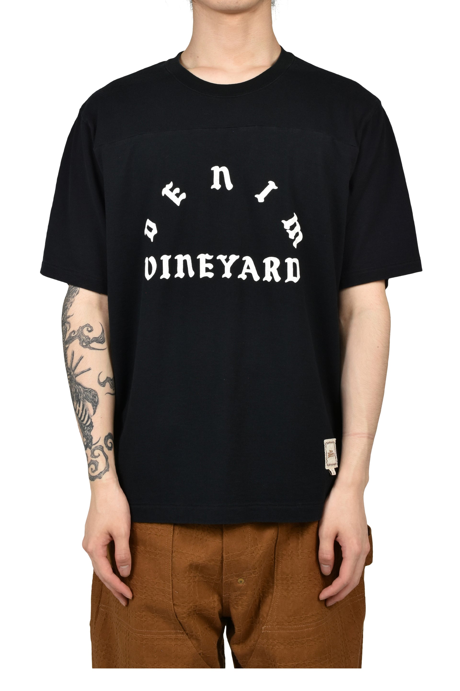 DEAR BORO DENIM VINEYARD TEE / BLK