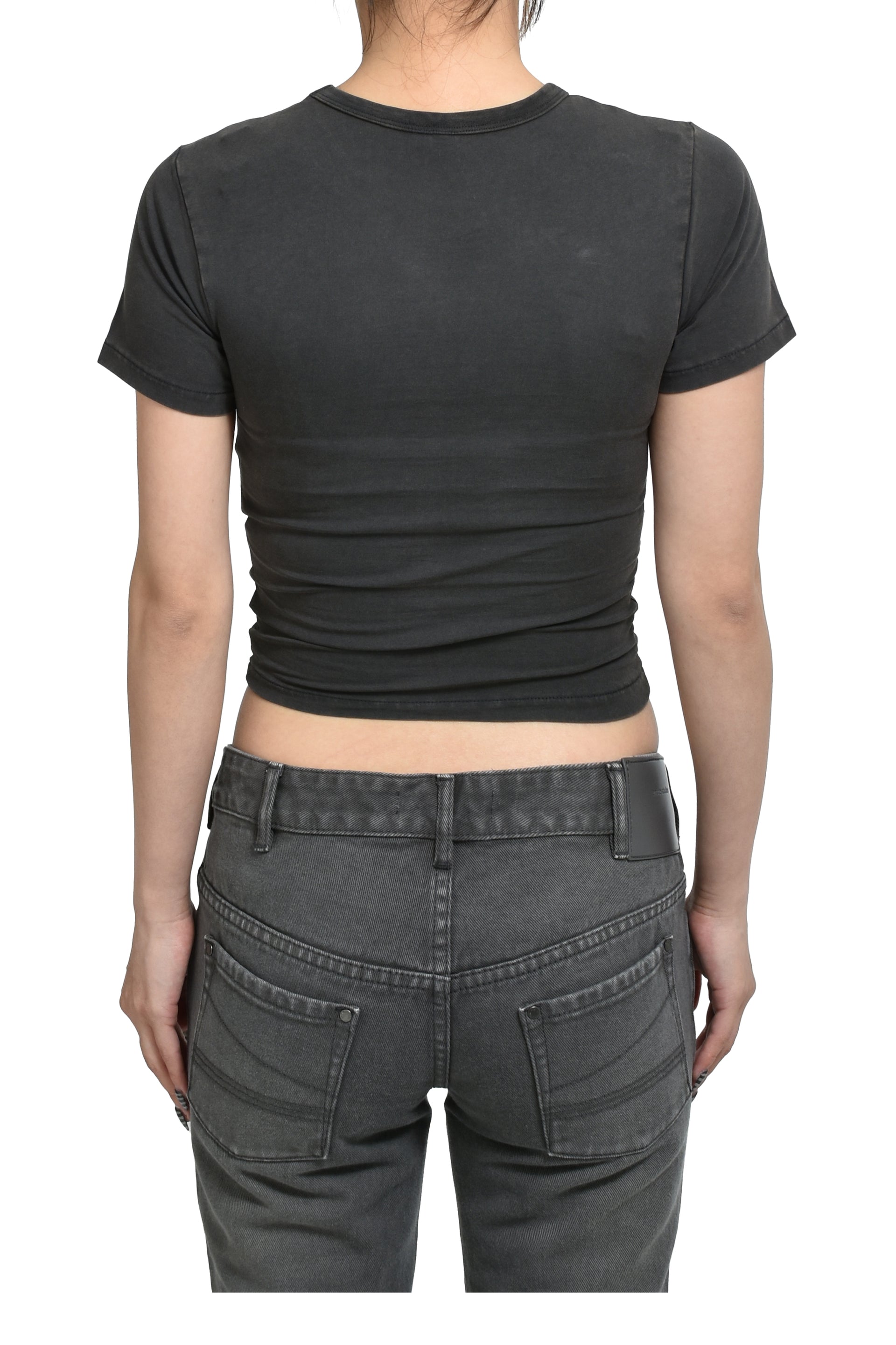 entire studios MICRO TEE / WASHED BLK