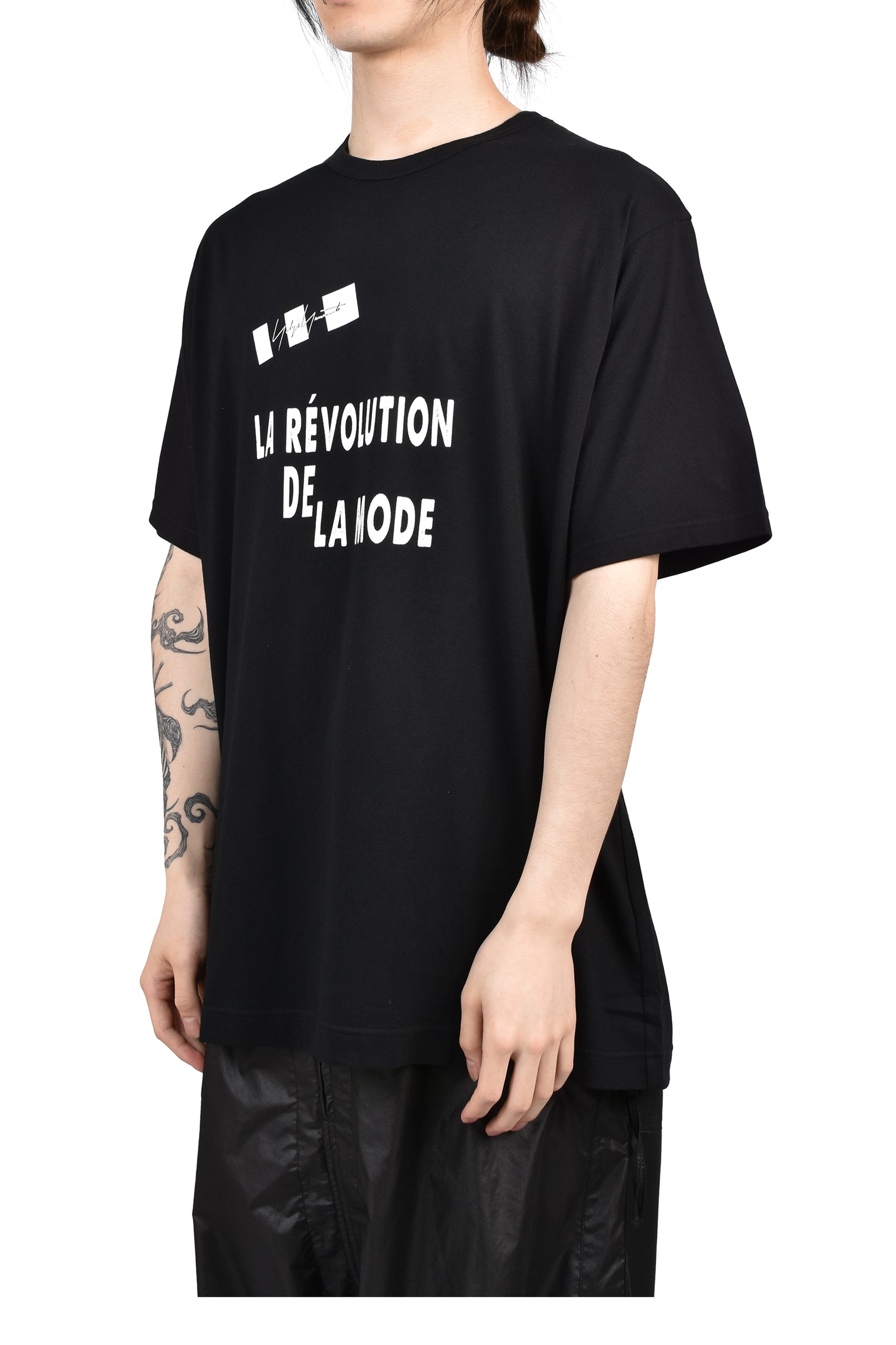 S/S PRINT T-SHIRT / BLK