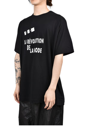 S/S PRINT T-SHIRT / BLK