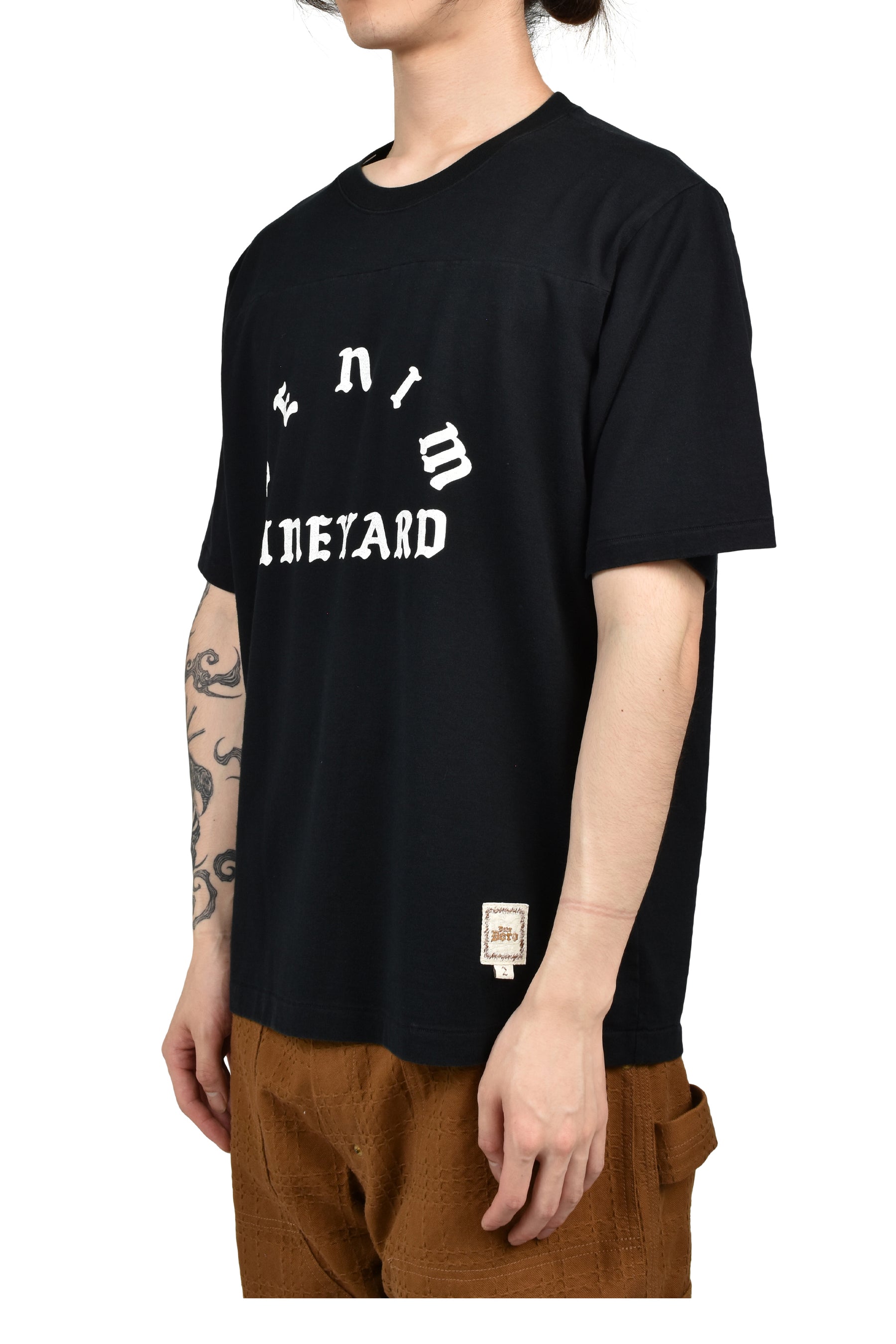 DEAR BORO DENIM VINEYARD TEE / BLK