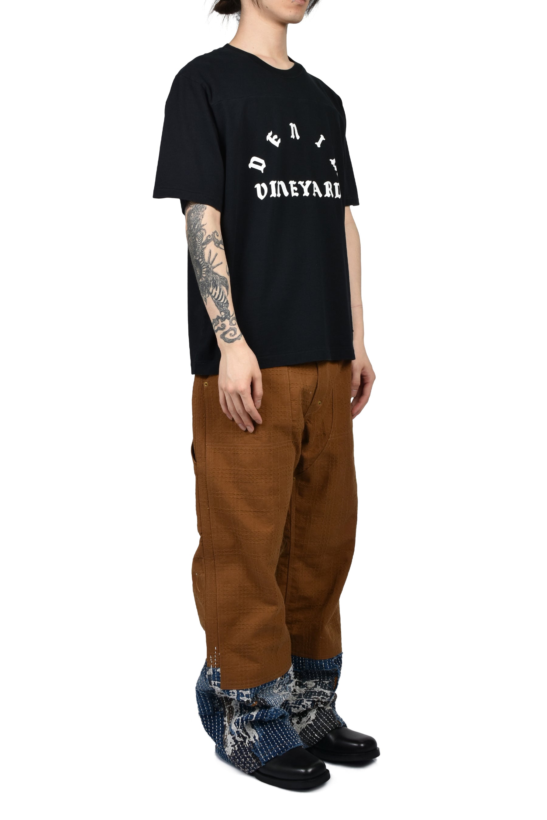DEAR BORO DENIM VINEYARD TEE / BLK
