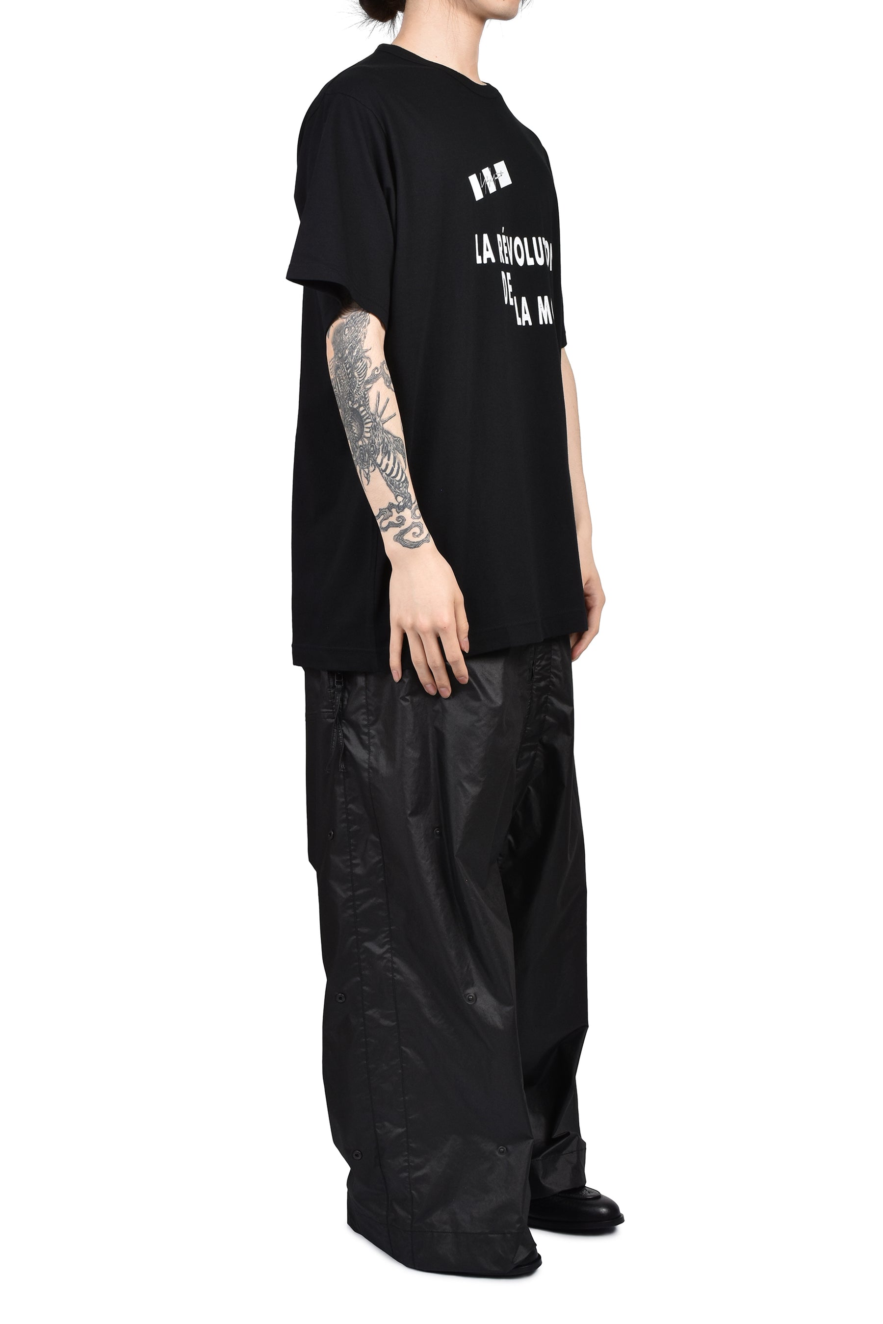 S/S PRINT T-SHIRT / BLK