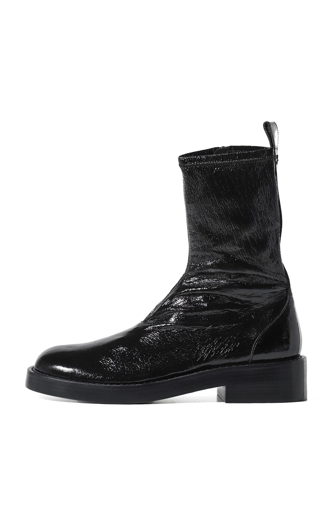 STRECH "VINYL" BOOTS / BLK