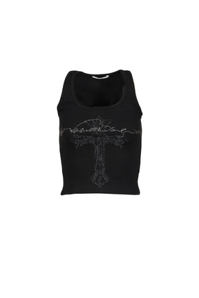 JEWEL TANK TOP / BLK