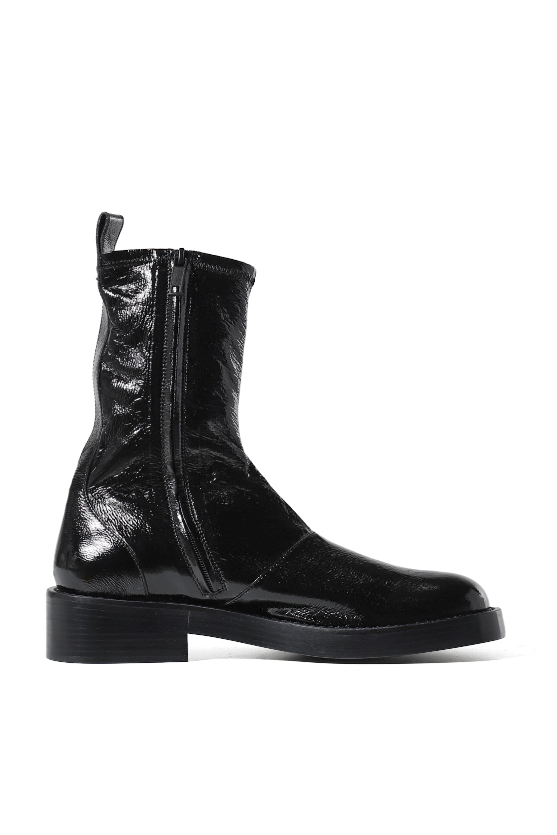 STRECH "VINYL" BOOTS / BLK