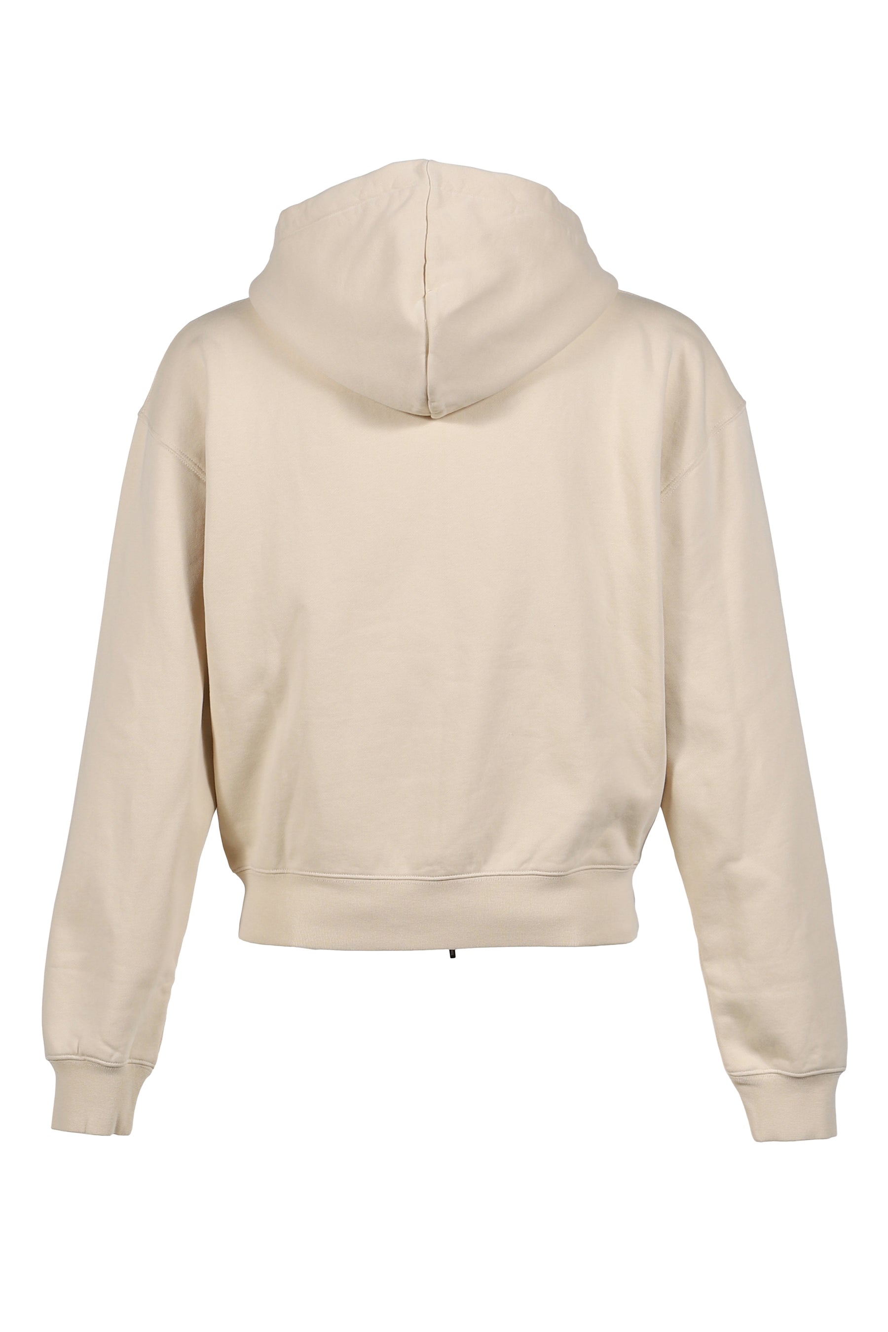 LE HOODIE ZIP GROS GRAIN / BEI