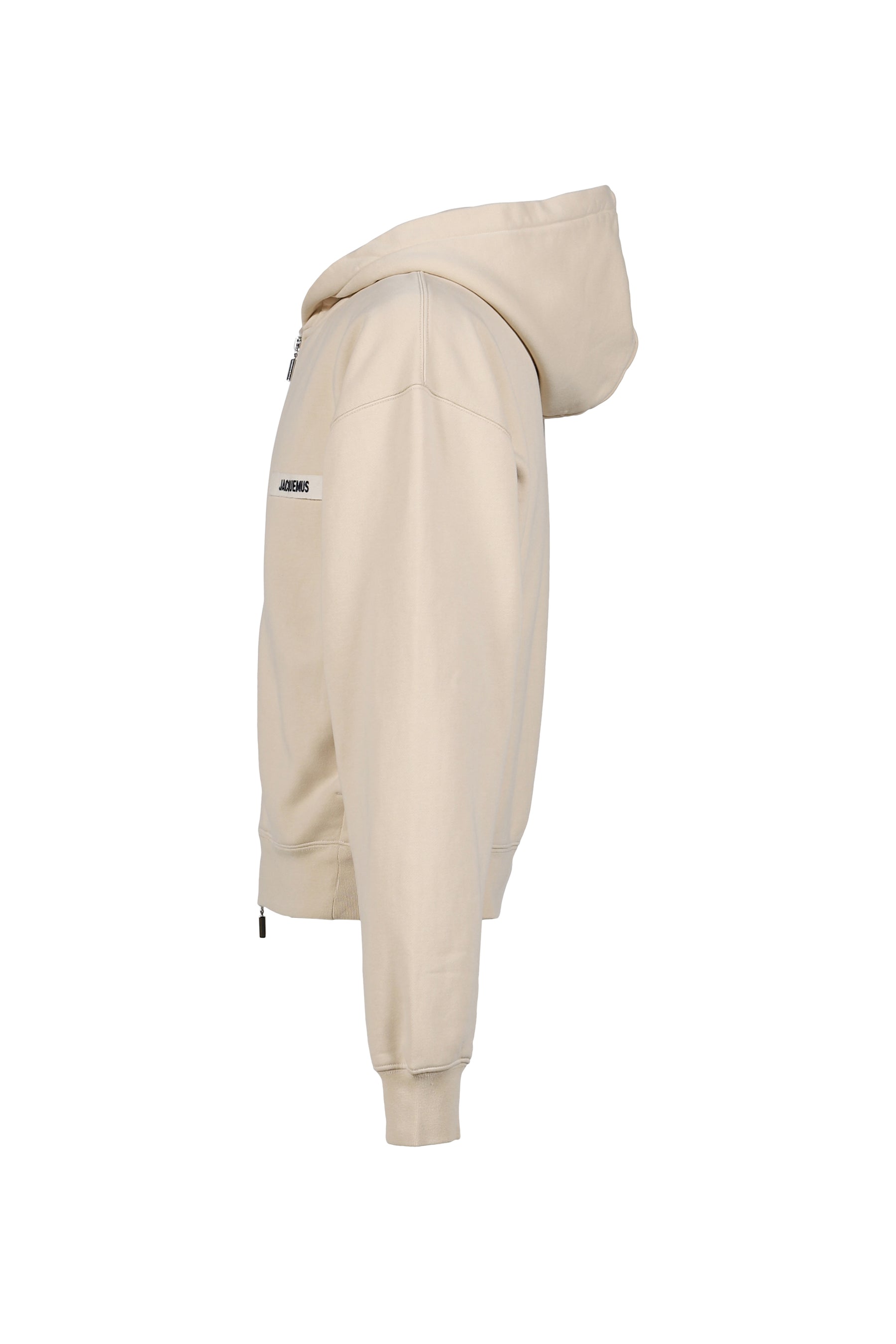 LE HOODIE ZIP GROS GRAIN / BEI