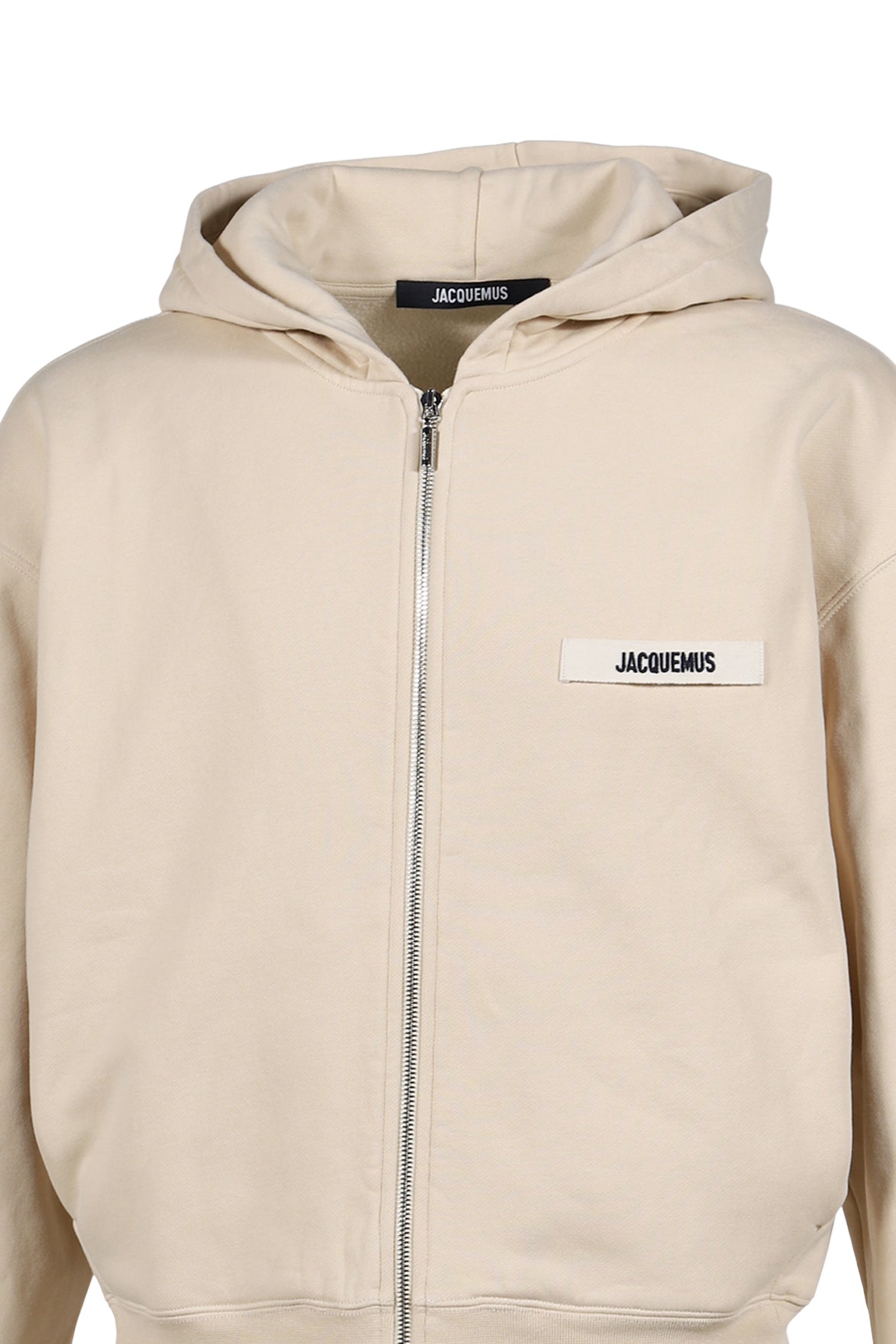 LE HOODIE ZIP GROS GRAIN / BEI