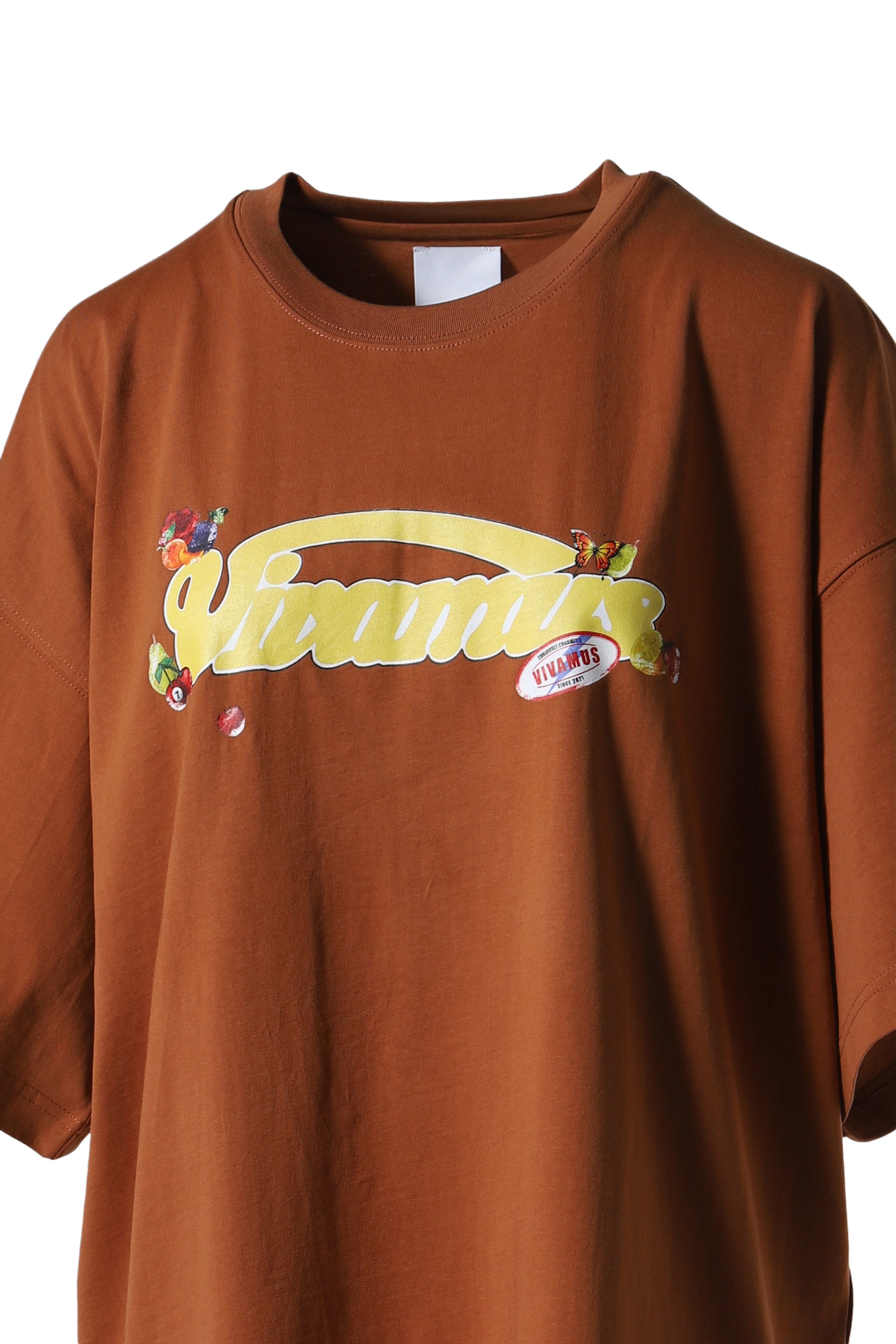 FRUIT LABEL BIG T-SHIRT / BRW