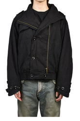MILITARY BUTTON JACKET / BLK