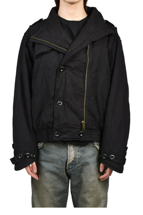 MILITARY BUTTON JACKET / BLK
