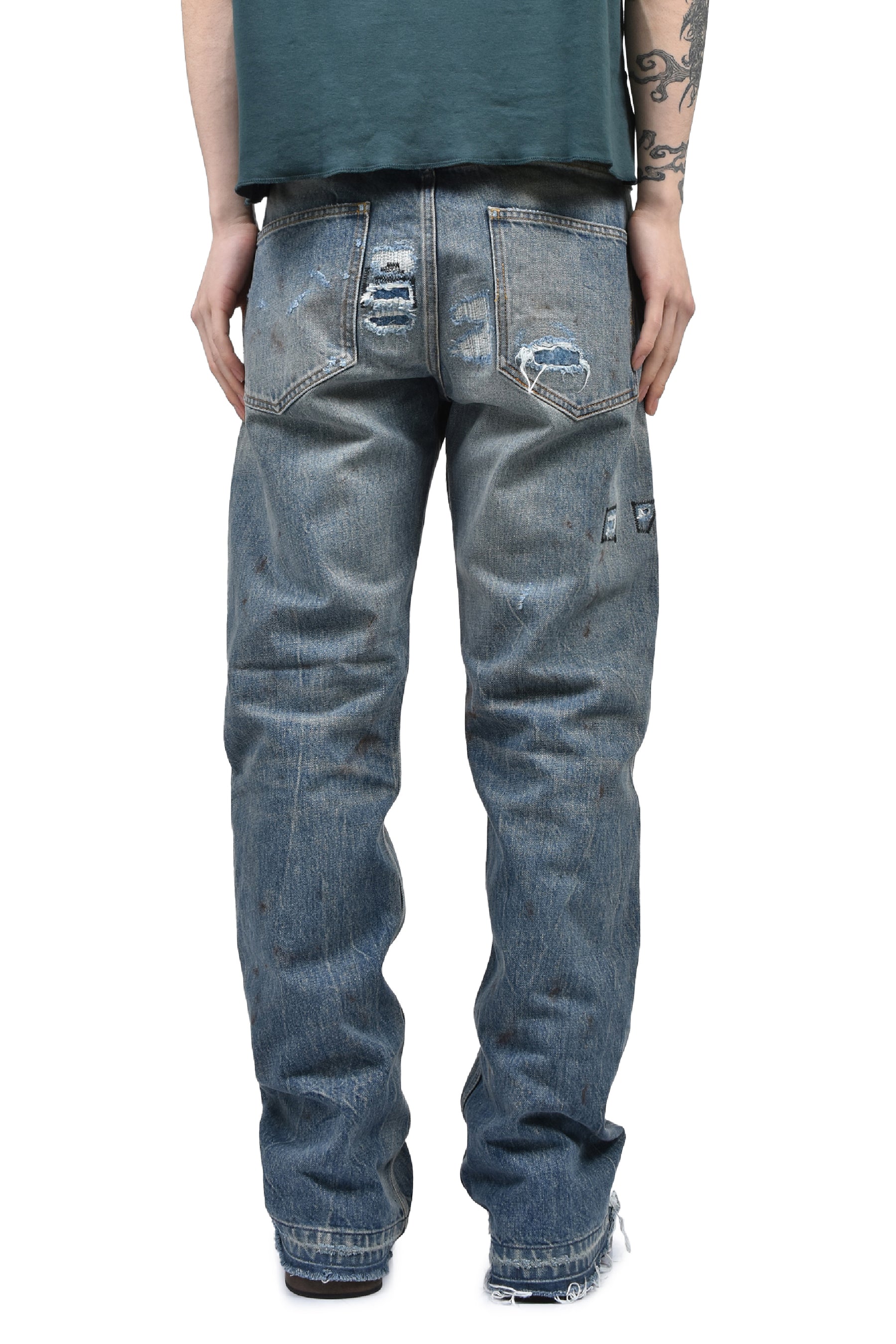 ELVIS TEXAS FLARE JEANS / ANTIQUE BLU