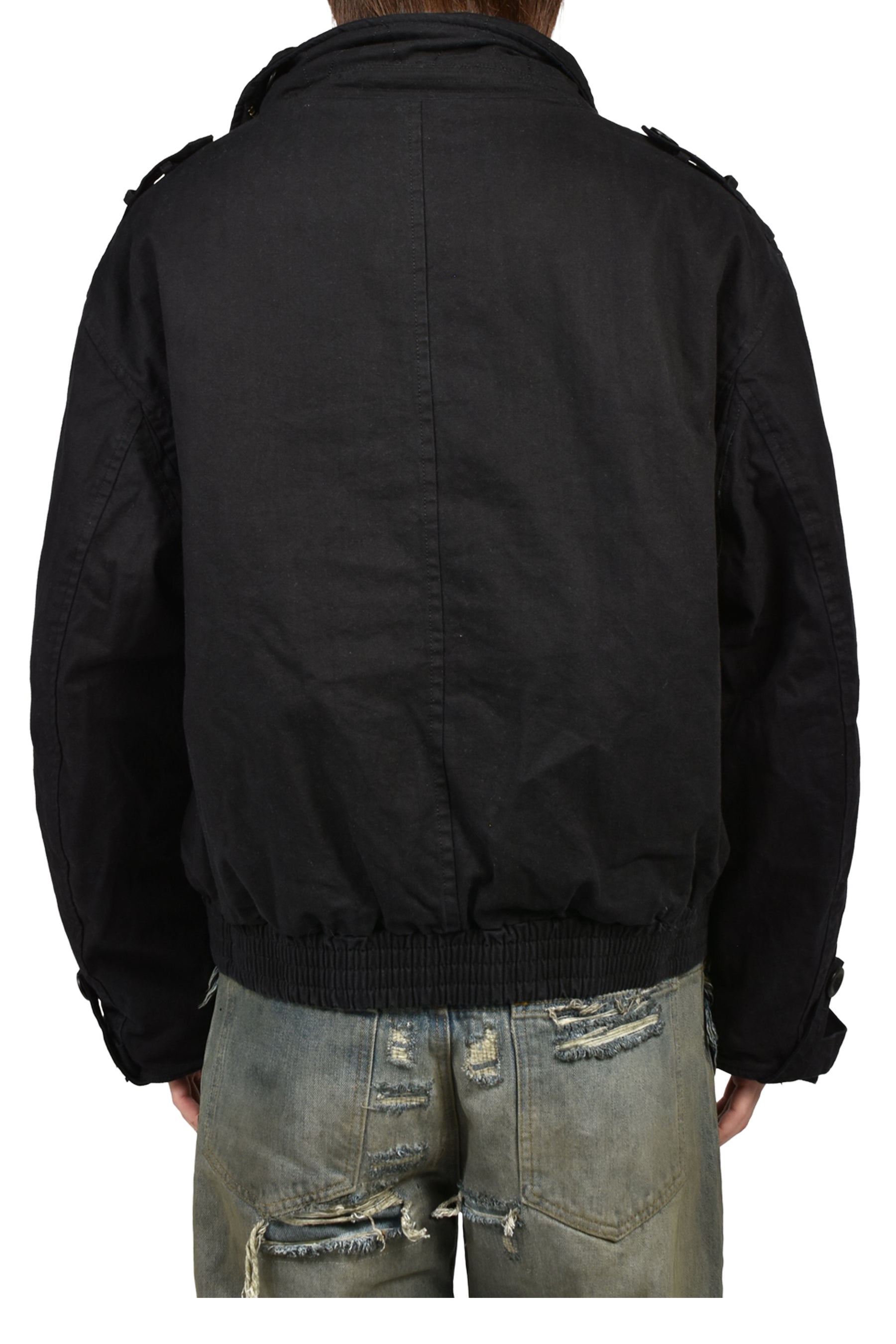 MILITARY BUTTON JACKET / BLK
